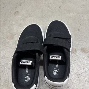 Adidas Kids Black and White Sneakers